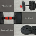 Everfit 40kg Adjustable Dumbbells Set Kettlebell Weight Plates Barbell