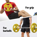 Everfit 46KG Barbell 120CM Yellow Dumbbell Weight Lifting Plates