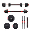 Everfit 20kg Adjustable Dumbbell Barbell Set Weight Plates Home Gym