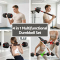 Everfit 20kg Adjustable Dumbbell Barbell Set Weight Plates Home Gym