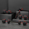 Everfit 20kg Adjustable Dumbbell Barbell Set Weight Plates Home Gym