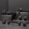 Everfit 30kg Adjustable Dumbbell Set 4in1 Barbell Weight Plates Home Workout