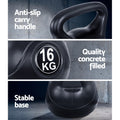 Everfit 16kg Kettlebell Set Weight Lifting Dumbbells Gym Home