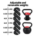 Everfit 18kg Adjustable Kettlebell Set Portable Weight Dumbbells