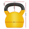 Everfit 20kg Kettlebell Set Weightlifting Bench Dumbbells Gym Home