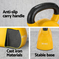 Everfit 20kg Kettlebell Set Weightlifting Bench Dumbbells Gym Home