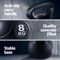 Everfit 8kg Kettlebell Set Weight Lifting Bench Dumbbells Gym Home