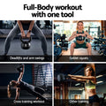 Everfit 8kg Kettlebell Set Weight Lifting Bench Dumbbells Gym Home