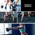 Everfit 8kg Kettlebell Set Weight Lifting Bench Dumbbells Gym Home