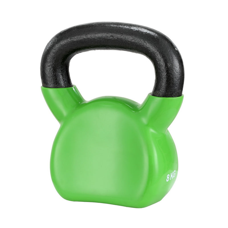 Everfit 8kg Kettlebell Set Weightlifting Bench Dumbbells Gym Home