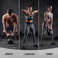 Everfit 24kg Cast Iron Kettlebell Powder Coating Flat Bottom Home Gym