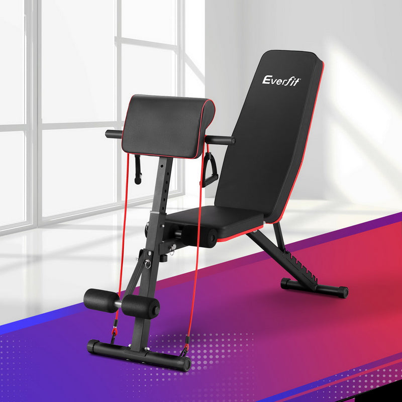 Everfit Adjustable Weight Bench Preacher Curl Dumbbell 260kg