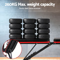 Everfit Adjustable Weight Bench Preacher Curl Dumbbell 260kg