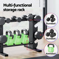 Everfit Dumbbell Rack 200kg Capacity Home Gym Storage Kettlebell