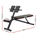 Everfit Roman Chair Adjustable Weight Bench Strength Training Preacher