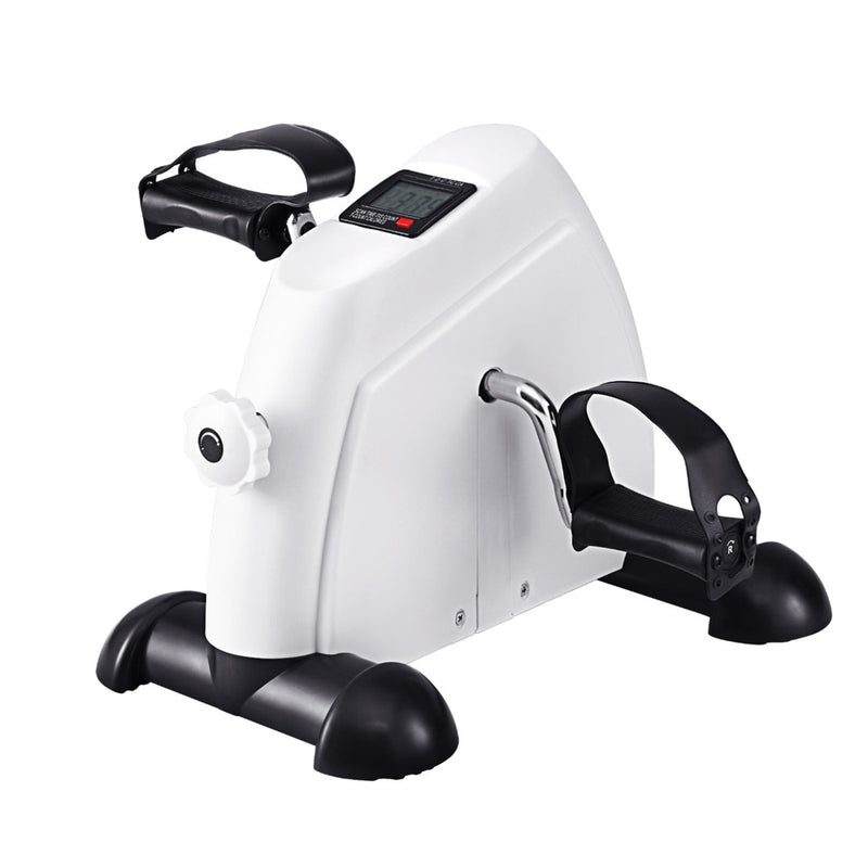 Everfit Pedal Exerciser Under Desk Bike Mini Cross Trainer White