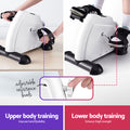 Everfit Pedal Exerciser Under Desk Bike Mini Cross Trainer White