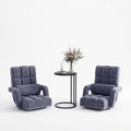 Artiss Floor Sofa Chair & Coffee Table Set, Swivel Lounge Recliner Side Tables