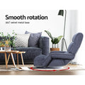 Artiss Floor Chair Lounge Swivel Charcoal