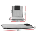 Artiss Floor Lounge Sofa Bed Recliner Chair Folding Grey