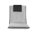 Artiss Floor Lounge Sofa Bed 4X Velvet Cushion Grey