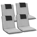 Artiss Floor Lounge Sofa Bed 4X Velvet Cushion Grey