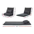Artiss Floor Sofa Bed Folding Foam Lounge Chair Recliner Camping