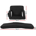 Artiss 2X Floor Lounge Sofa Bed Heated Cushion Armrest
