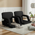 Artiss 2X Floor Lounge Sofa Bed Heated Cushion Armrest