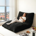 Artiss 3-in-1 Bean Bag Chair Convertible Sofa Dark Grey