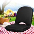 Artiss Floor Lounge Sofa Chair Black Camping Folding