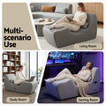 Artiss Chaise Lounge Chair Ergonomic S-Curve Floor Lounger Boneless Lounge Chairs Grey
