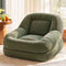 Artiss Armchair Floor Chair Couch Recliner 1 Seater Cloud Chaise Lounge Corduroy Green