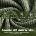 Artiss Armchair Floor Chair Couch Recliner 1 Seater Cloud Chaise Lounge Corduroy Green