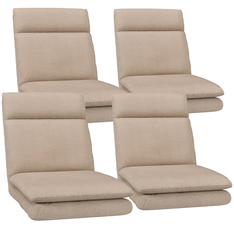 Artiss Floor Chair Sofa Linen Beige 4X