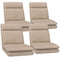 Artiss Floor Chair Sofa Linen Beige 4X