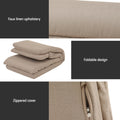 Artiss Floor Chair Sofa Linen Beige 4X