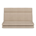 Artiss 2 Seater Floor Chair Sofa Linen Beige