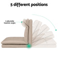 Artiss 2 Seater Floor Chair Sofa Linen Beige