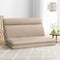 Artiss 2 Seater Floor Chair Sofa Linen Beige