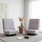 Artiss 2x Swivel Floor Chair 360° Adjustable Foldable Grey