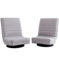 Artiss 2x Swivel Floor Chair 360° Adjustable Foldable Grey