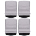 Artiss 4PCS Swivel Floor Chair 360 Adjustable Foldable Grey