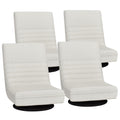 Artiss Floor Chair Lounge Sofa Swivel Foldable Linen White