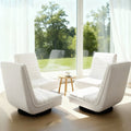 Artiss Floor Chair Lounge Sofa Swivel Foldable Linen White