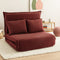 Artiss Floor Lounge Sofa Bed 2 Seater Foldable Orange