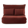 Artiss Floor Lounge Sofa Bed 2 Seater Foldable Orange