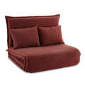 Artiss Floor Lounge Sofa Bed 2 Seater Foldable Orange