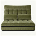 Artiss 2 Seater Sofa Bed Green Fabric Lounge Couch