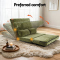Artiss 2 Seater Sofa Bed Green Fabric Lounge Couch
